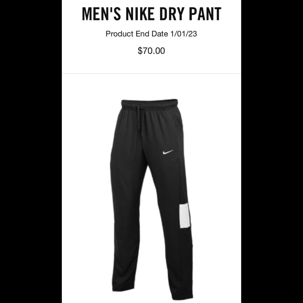 COPY - Brand New! MEN'S NIKE DRY PANT